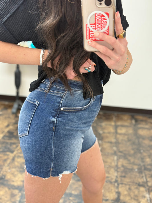 FINAL SALE - The Harlan Denim Shorts - Dark