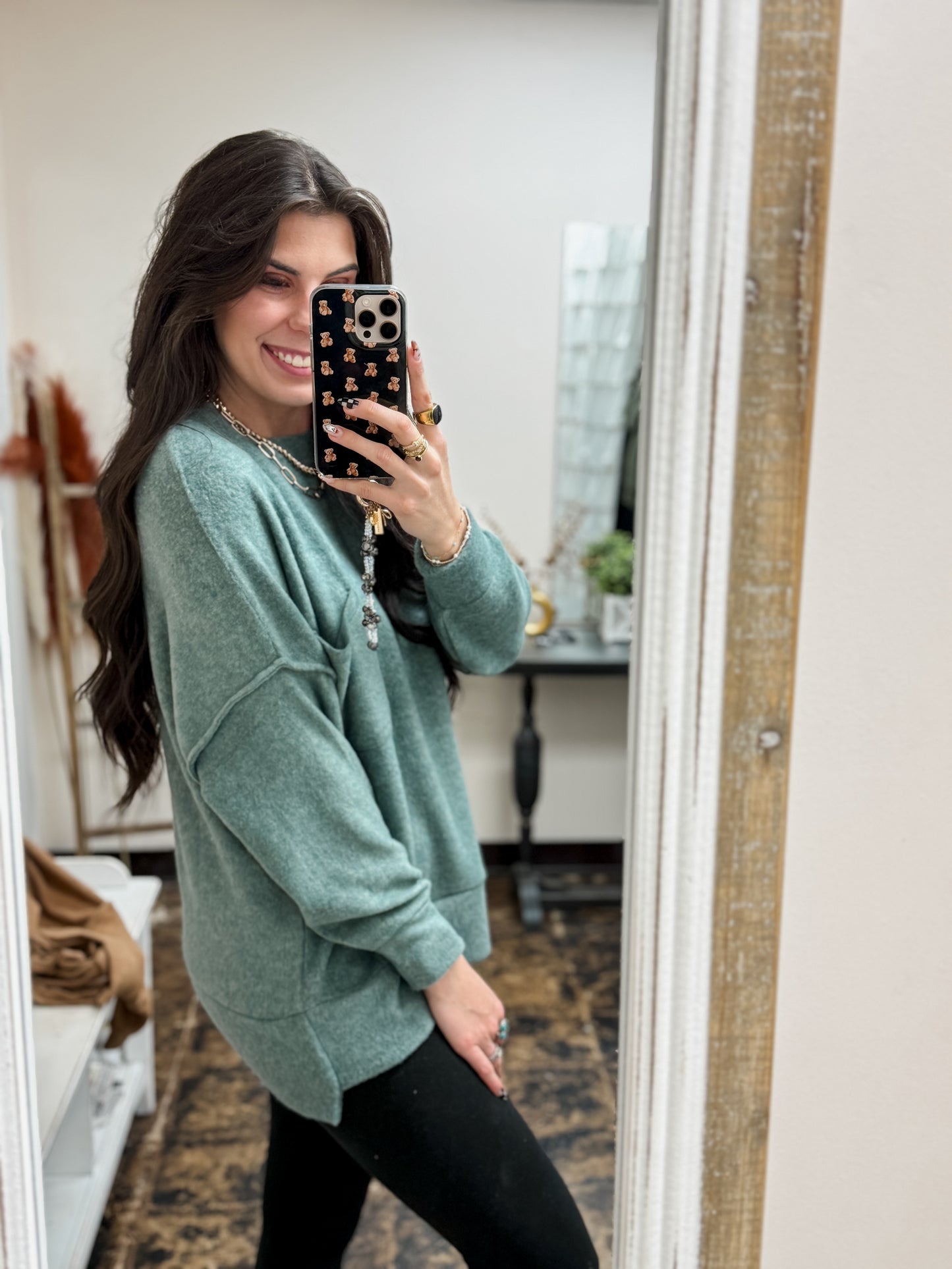 The Tangee Melange Sweater - Ash Jade