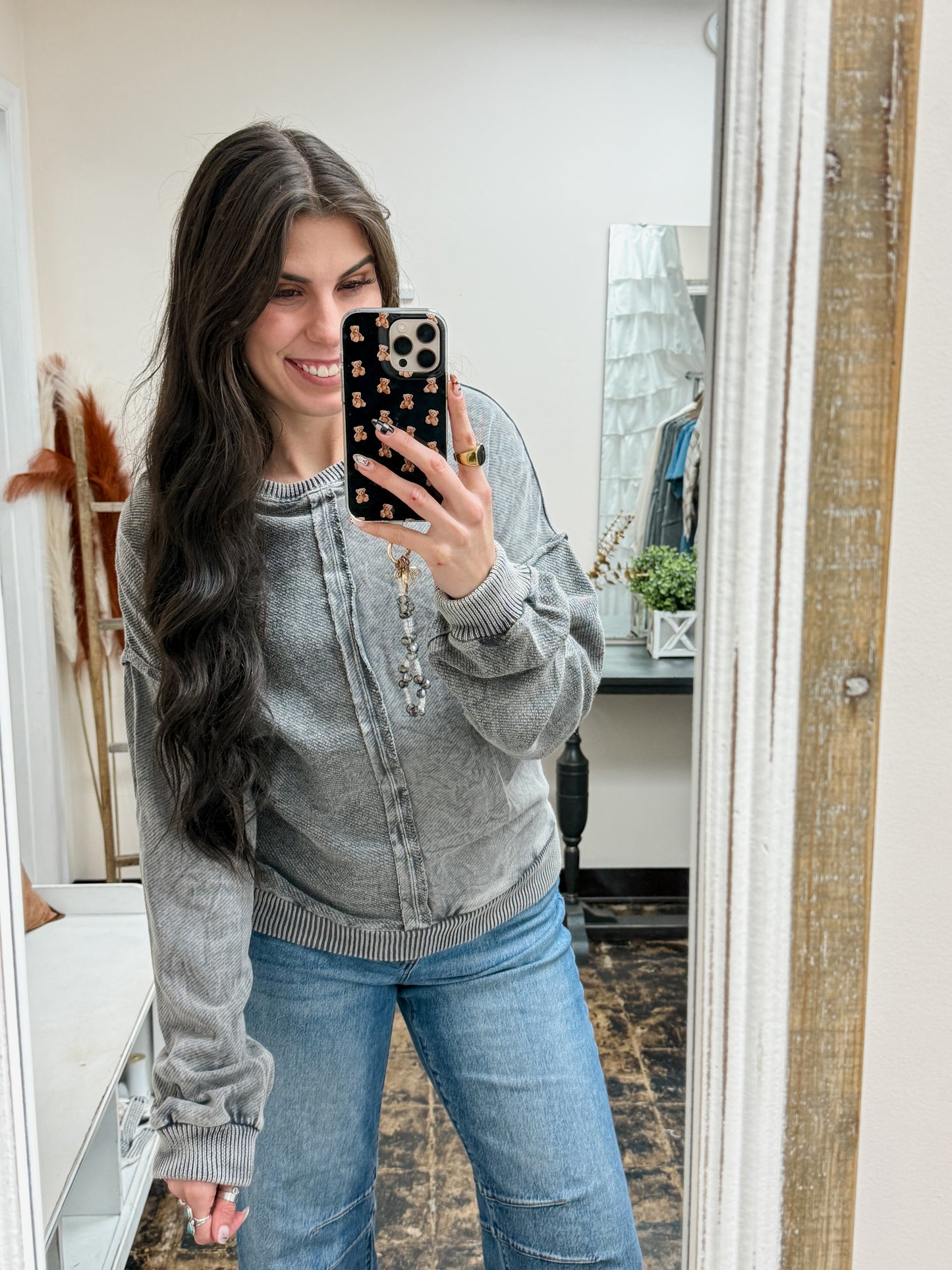 Simply Southern - Leona Pullover - Lead - 2025