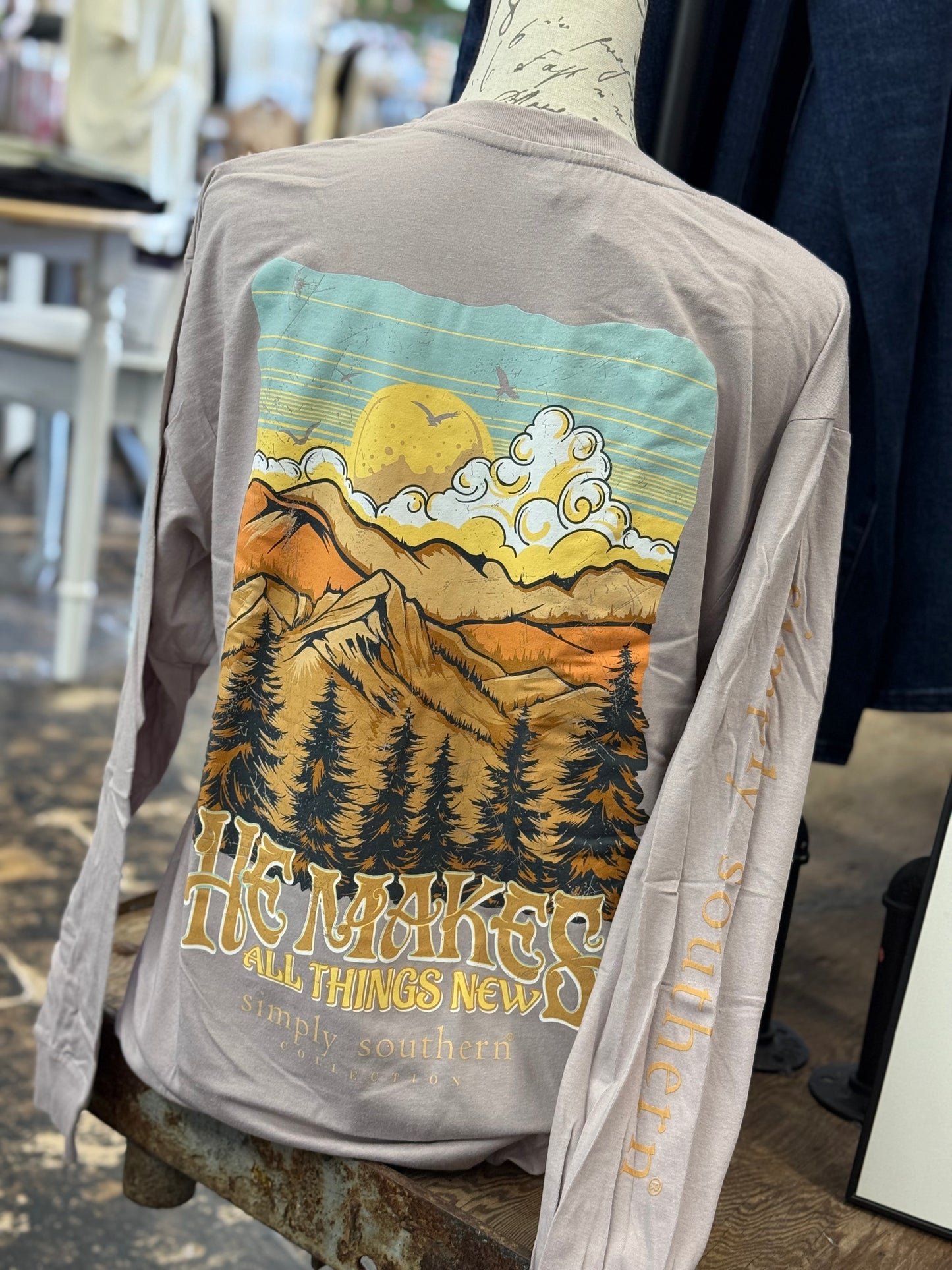 Simply Southern - He Makes All Things New Long Sleeve Tee - 2025