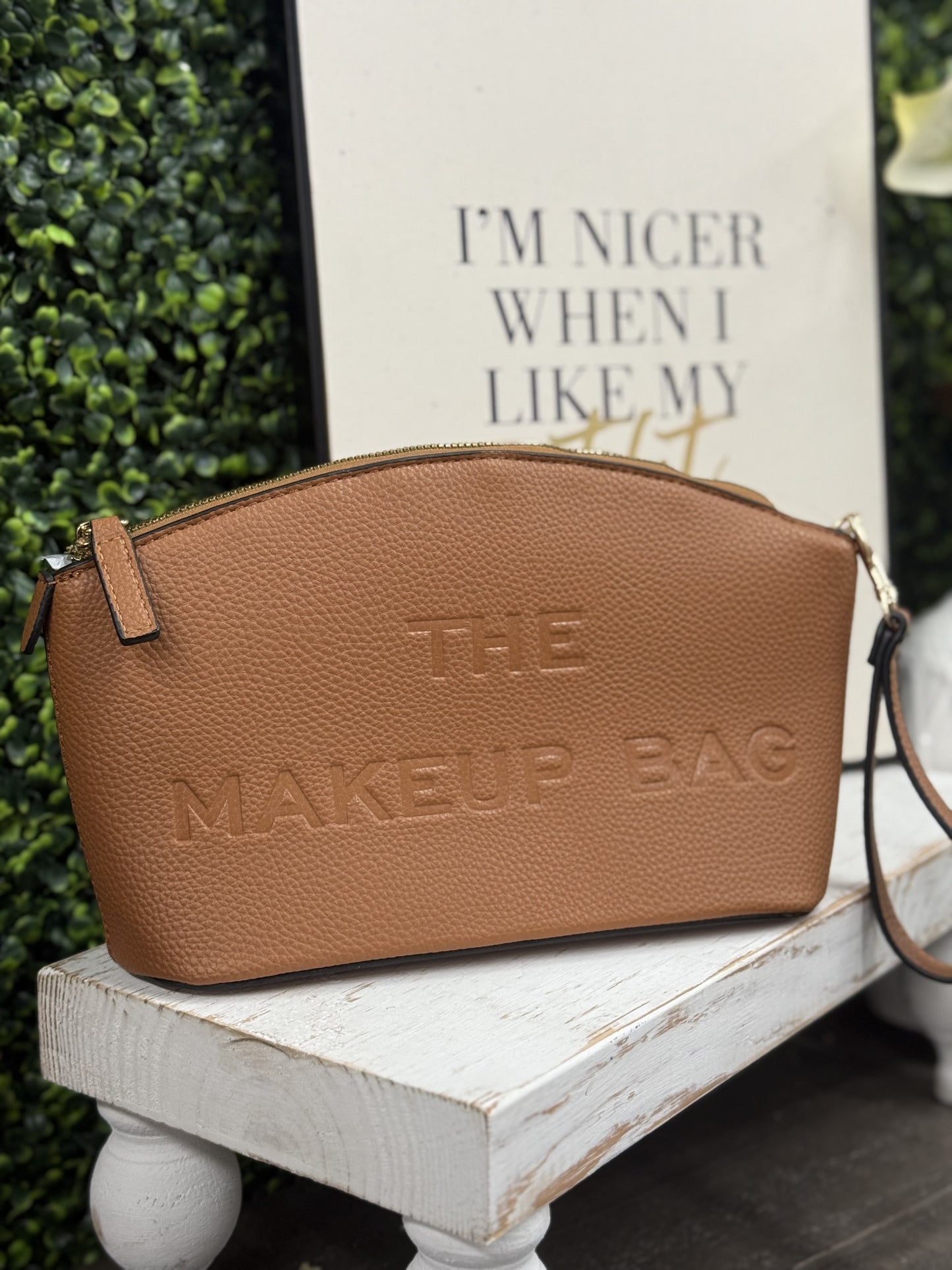 The Makeup Bag - Camel