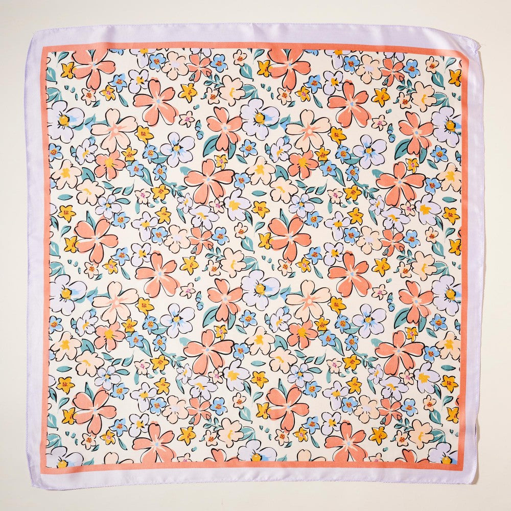 The Jetta Wild Rag - Lavender Floral