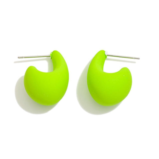 FINAL SALE - The Elley Earrings - Lime