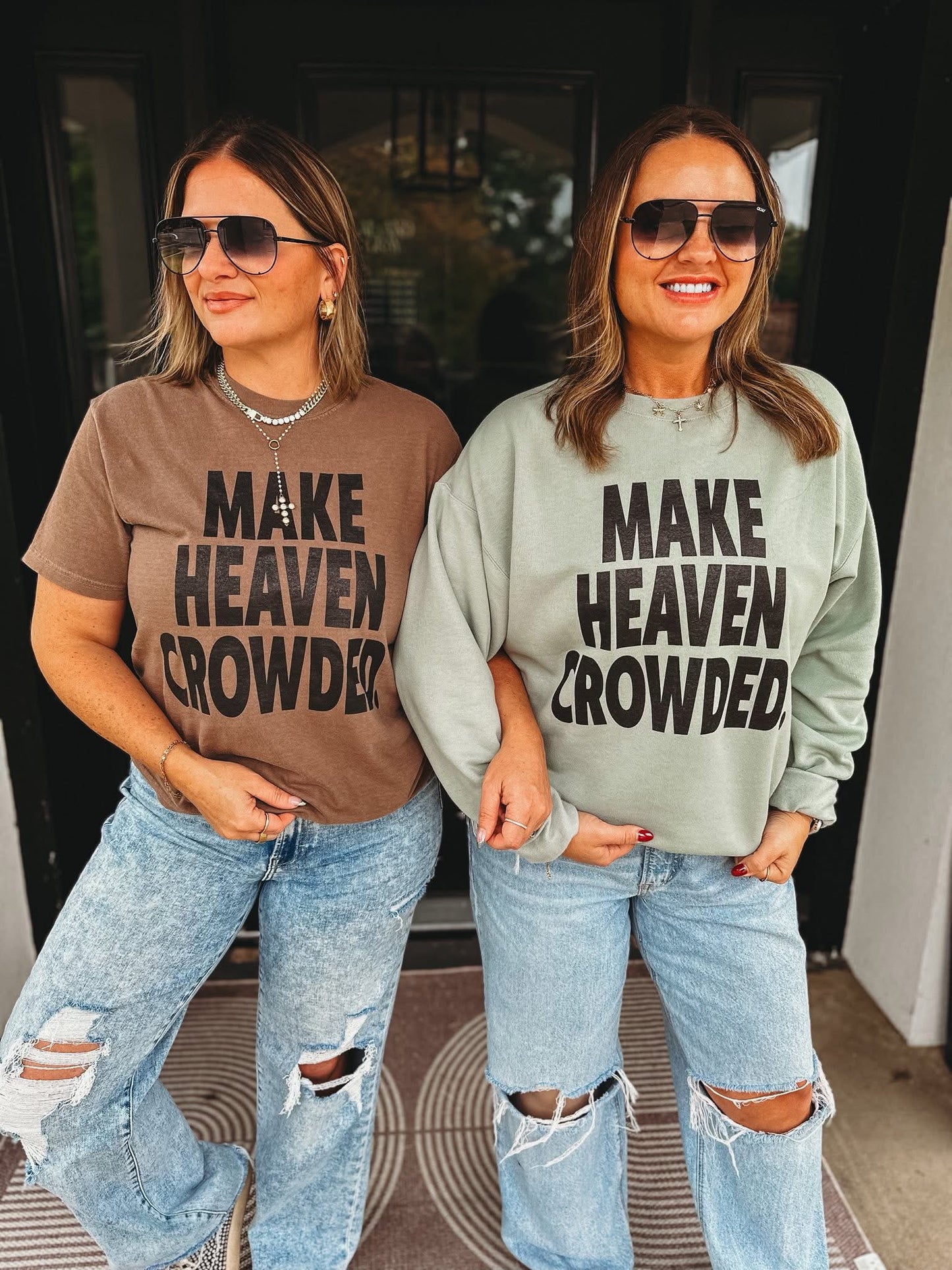 The Make Heaven Crowded Sweatshirt - Stonewash Green