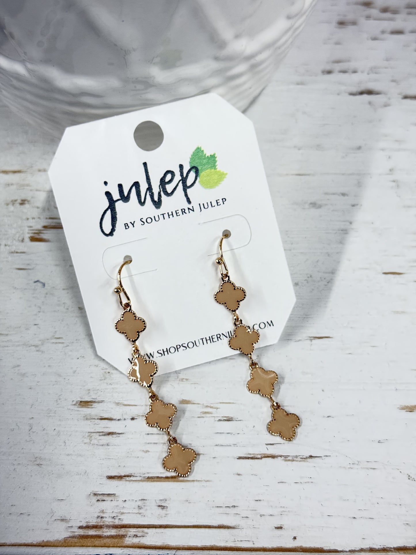 The Lina Earrings - Beige