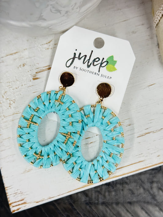 The Janelle Earrings - Teal