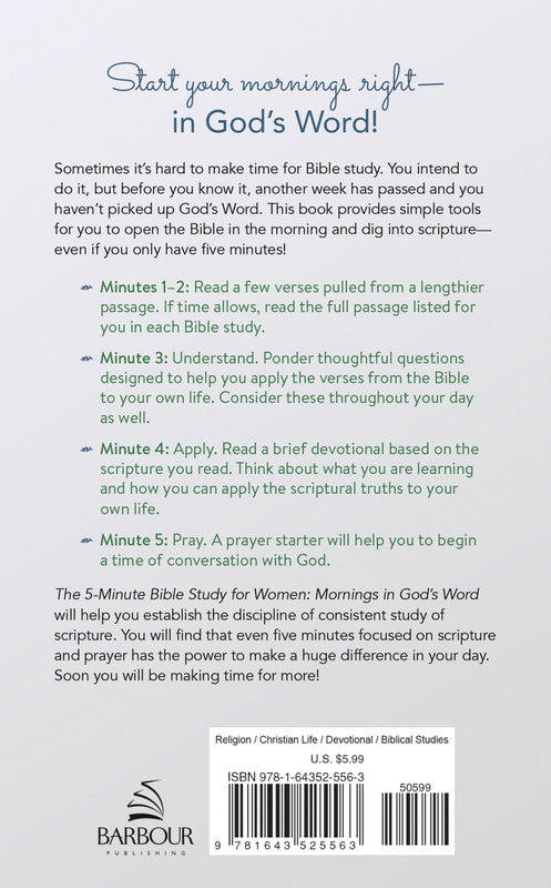 The 5-Minute Bible Study for Women : Mornings in God's Word