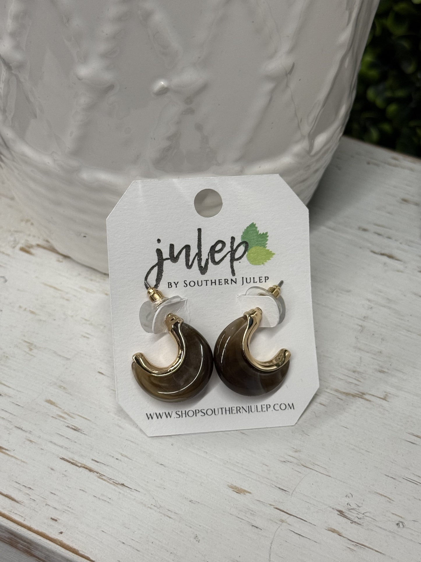 The Maryann Earrings - Brown