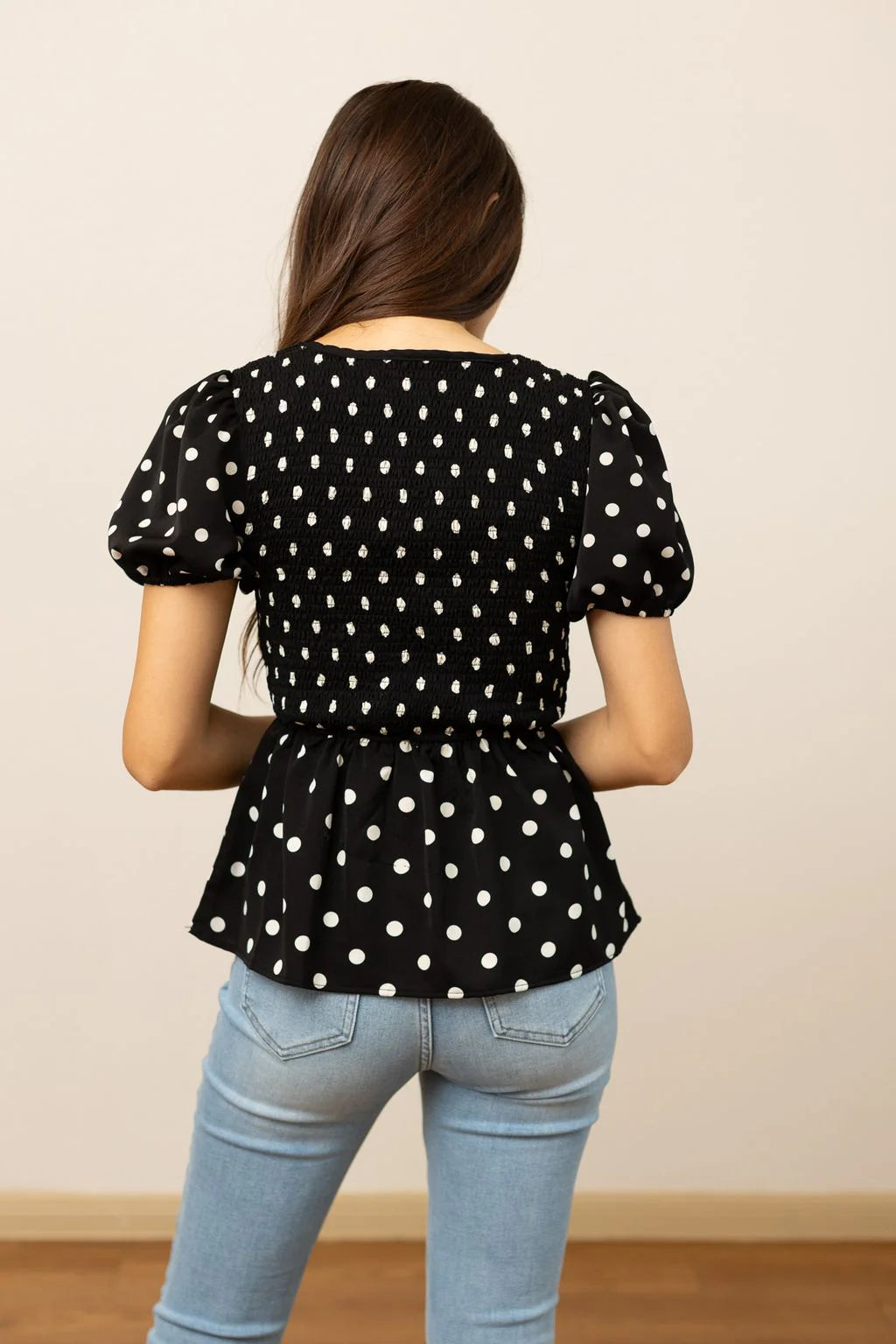 FINAL SALE - The Ayden Polka Dot Blouse