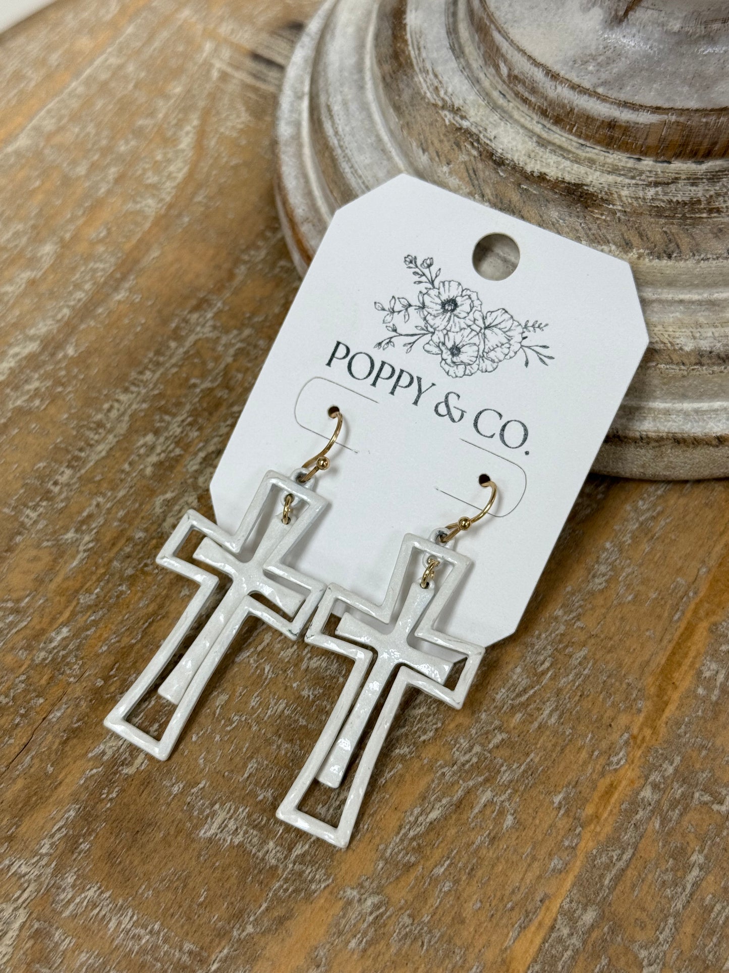 The Ash Earrings - White