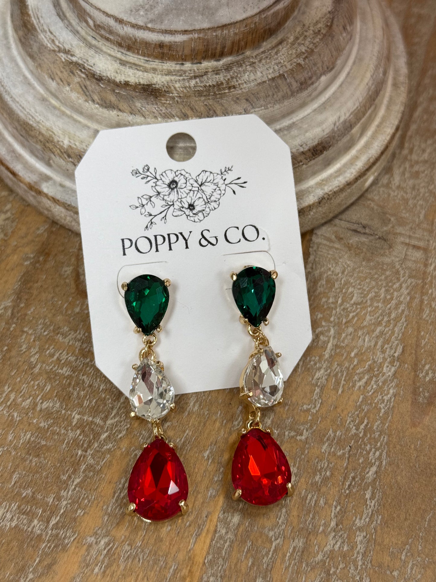 The Holly Earrings - Christmas