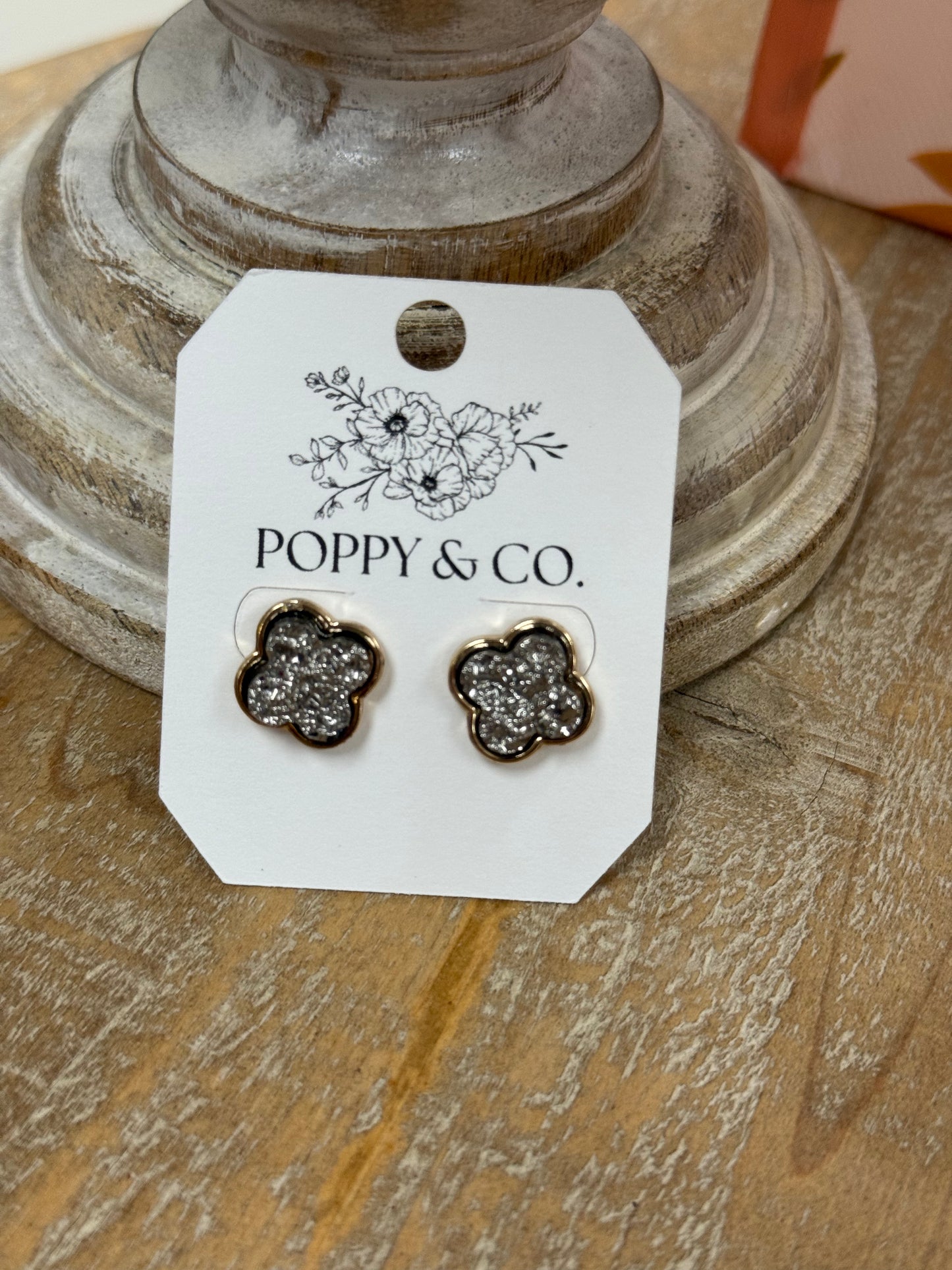 The Alisa Earrings - Hematite