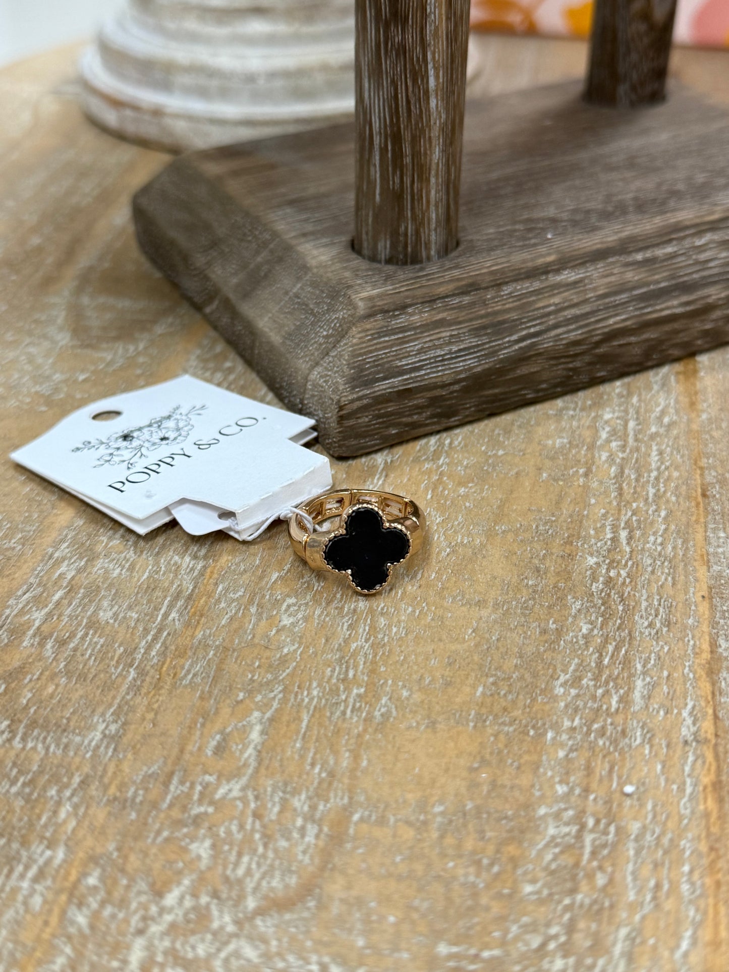 The Brittney Ring - Gold/Black