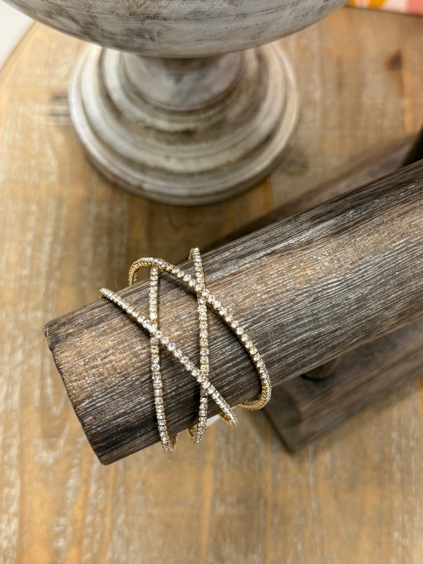 The Imani Bracelet - Gold/Crystal