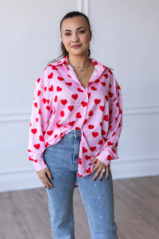 FINAL SALE - The Sweetheart Button Up Top