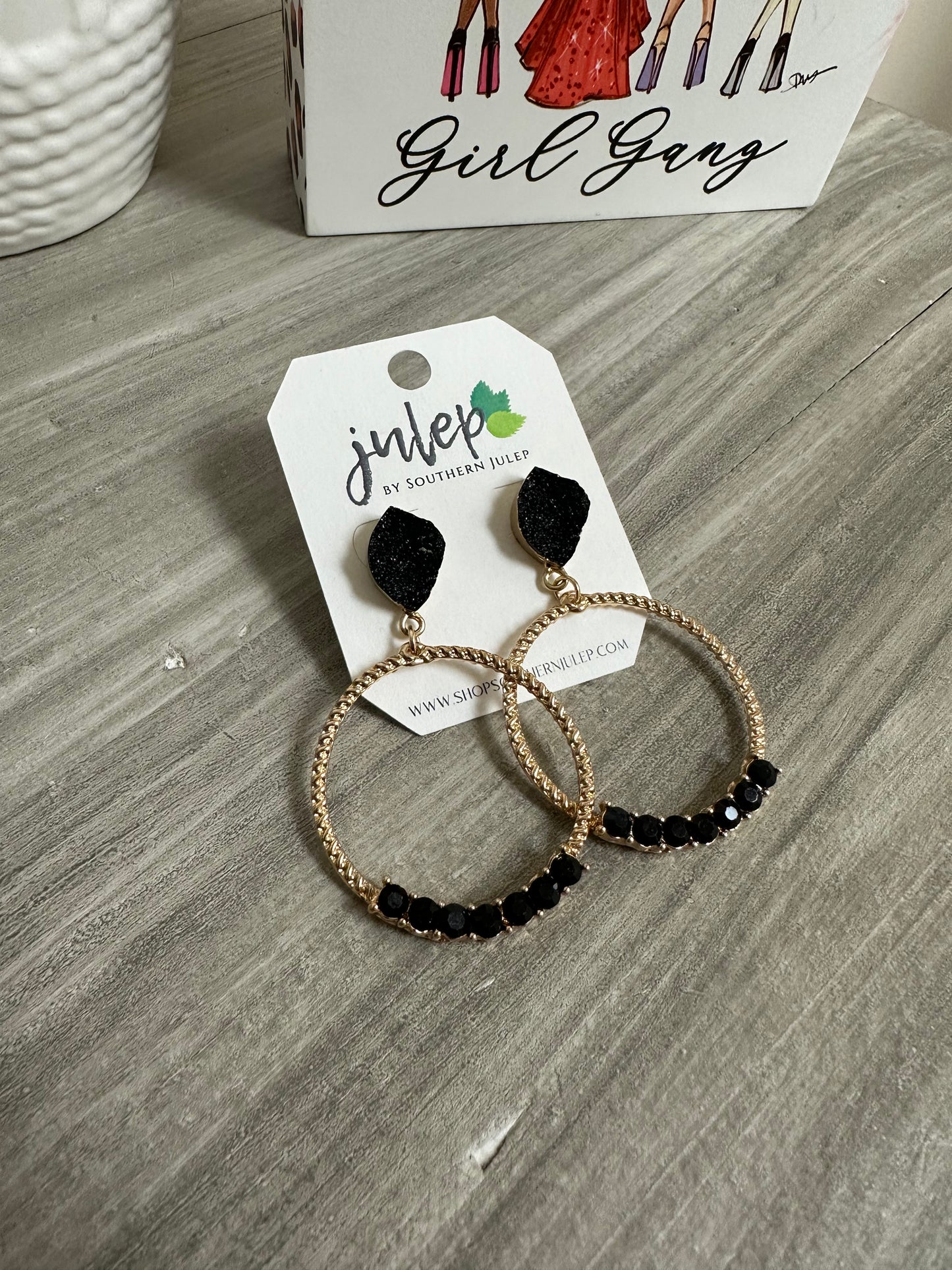 The Maella Earrings - Black