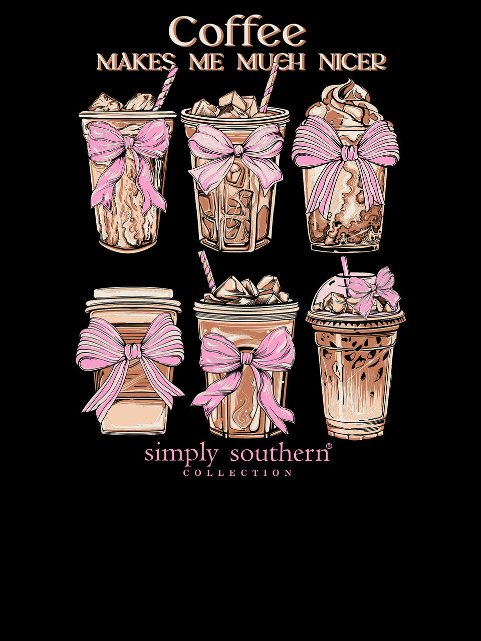 Simply Southern - Coffee Makes Me Nicer Long Sleeve Tee - 2025