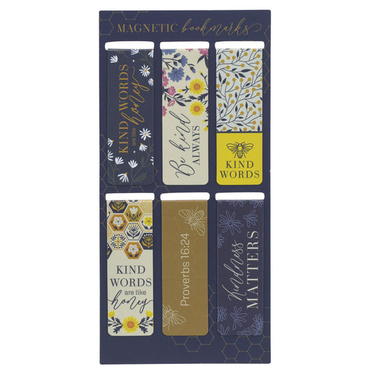Kind Words are Like Honey Magnetic Pagemarker Bookmarks Set