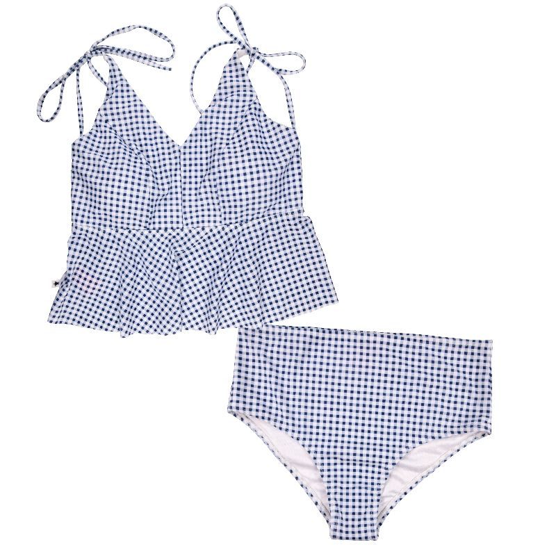 FINAL SALE - Simply Southern - Gingham Tankini - Navy