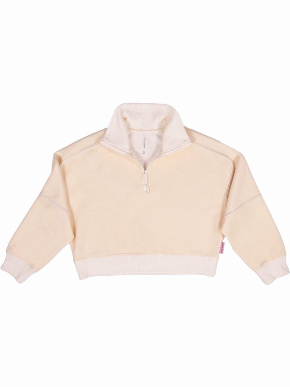 Simply Southern - Contrast Quarter Zip Pullover - Oatmeal - 2025