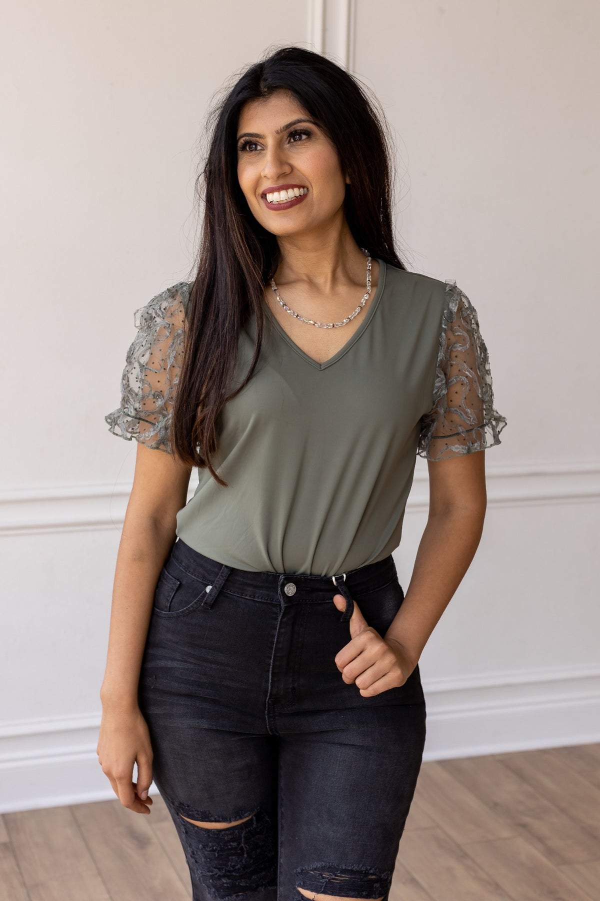 FINAL SALE - The Millie Bodysuit - Olive