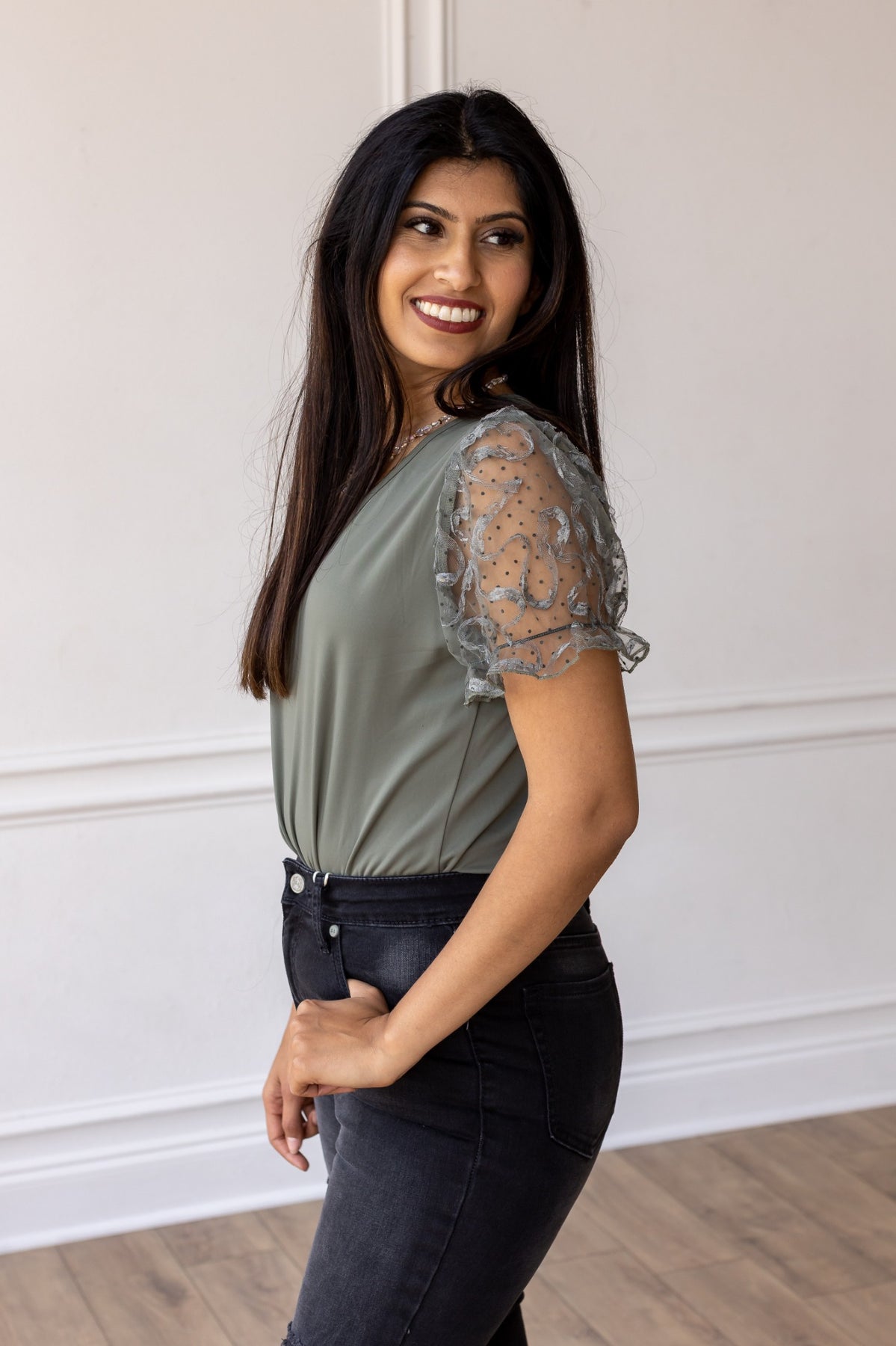 FINAL SALE - The Millie Bodysuit - Olive