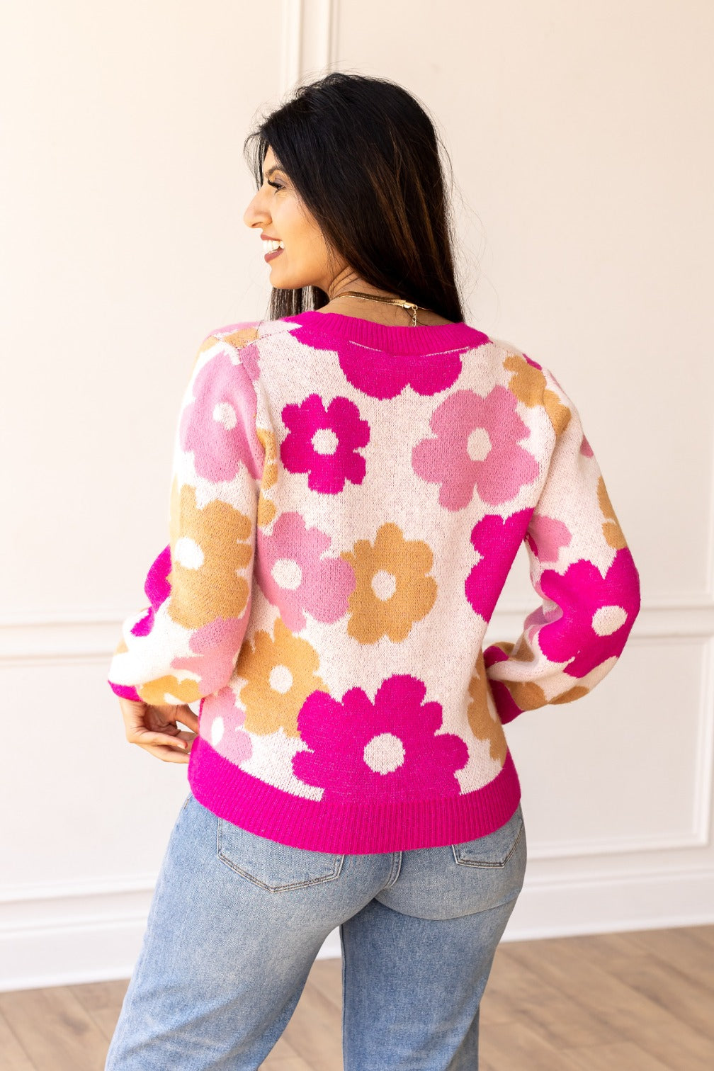 FINAL SALE - The Jayde Floral Sweater