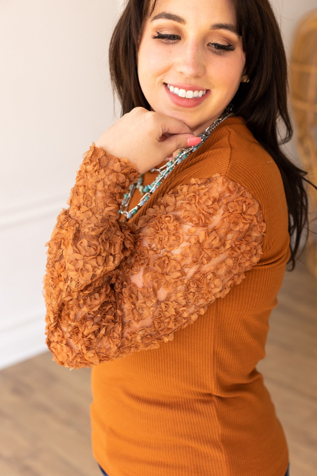 The Charli Top - Rust