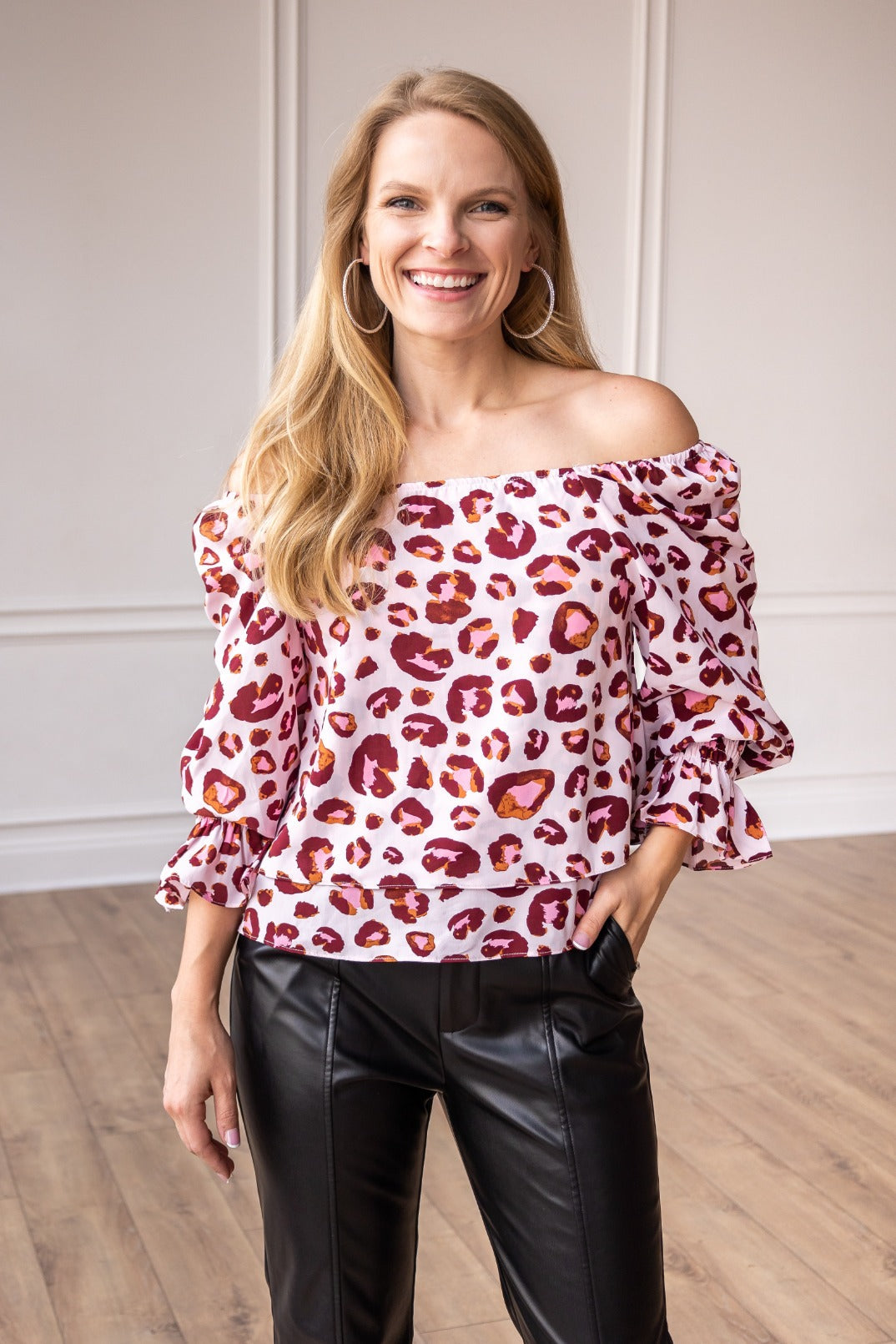 FINAL SALE - The Autumn Sweetness Leopard Top