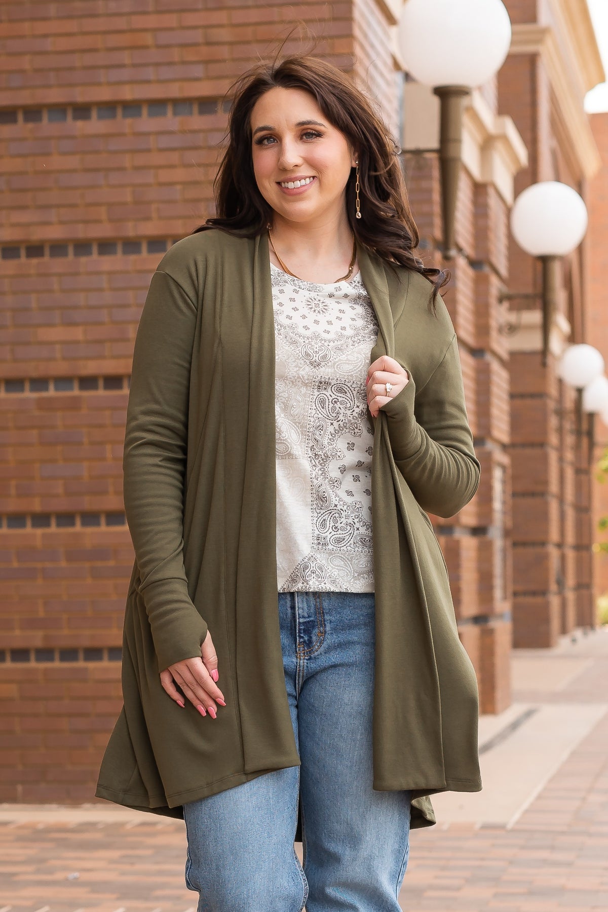 The Carma Cardigan - Olive