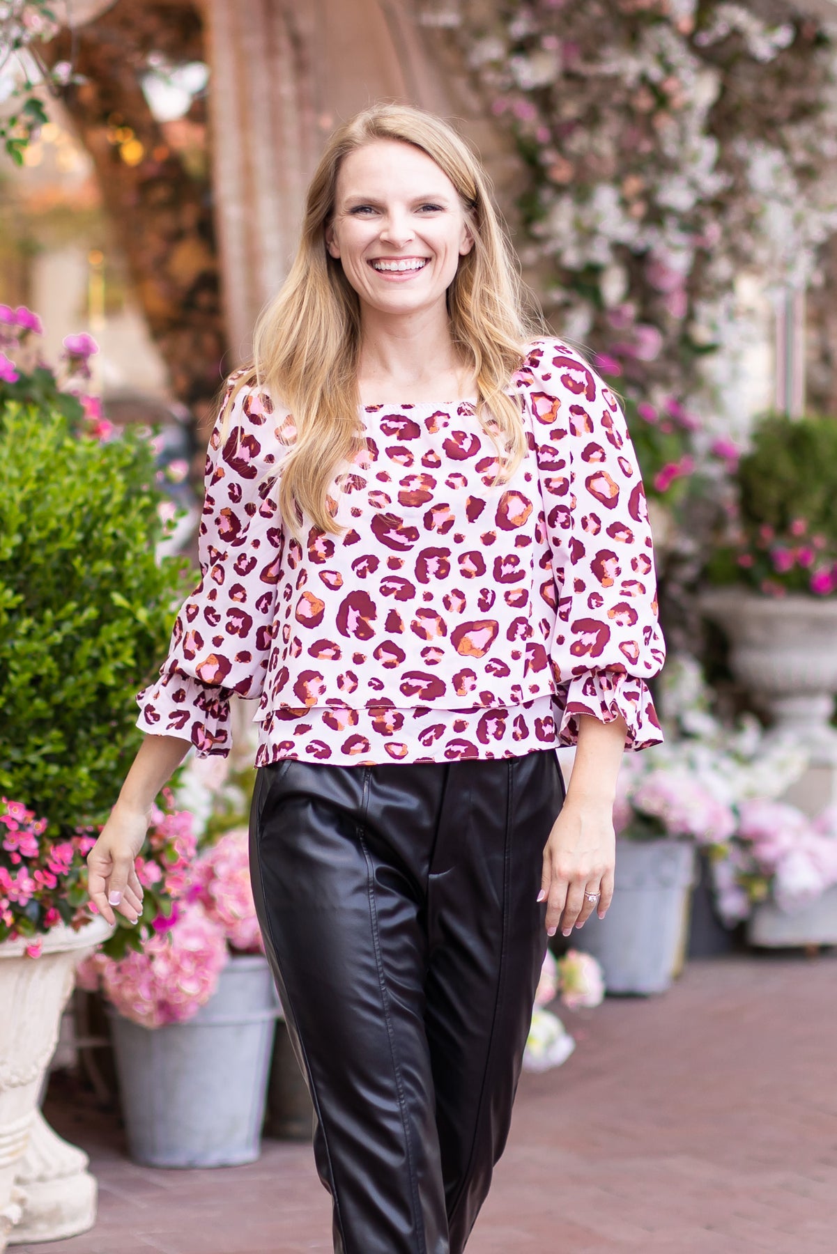 FINAL SALE - The Autumn Sweetness Leopard Top