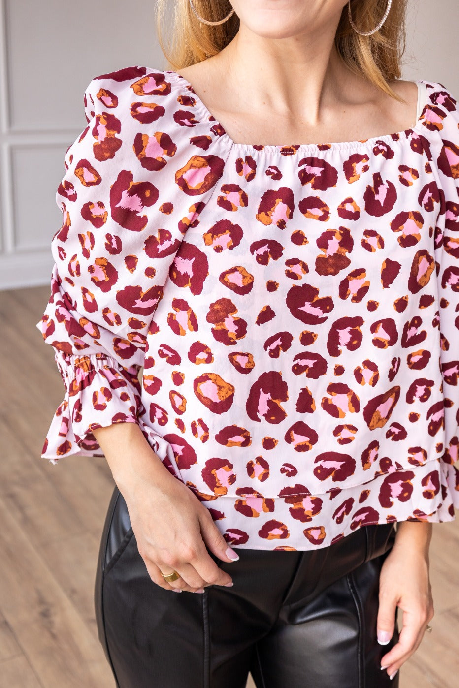FINAL SALE - The Autumn Sweetness Leopard Top