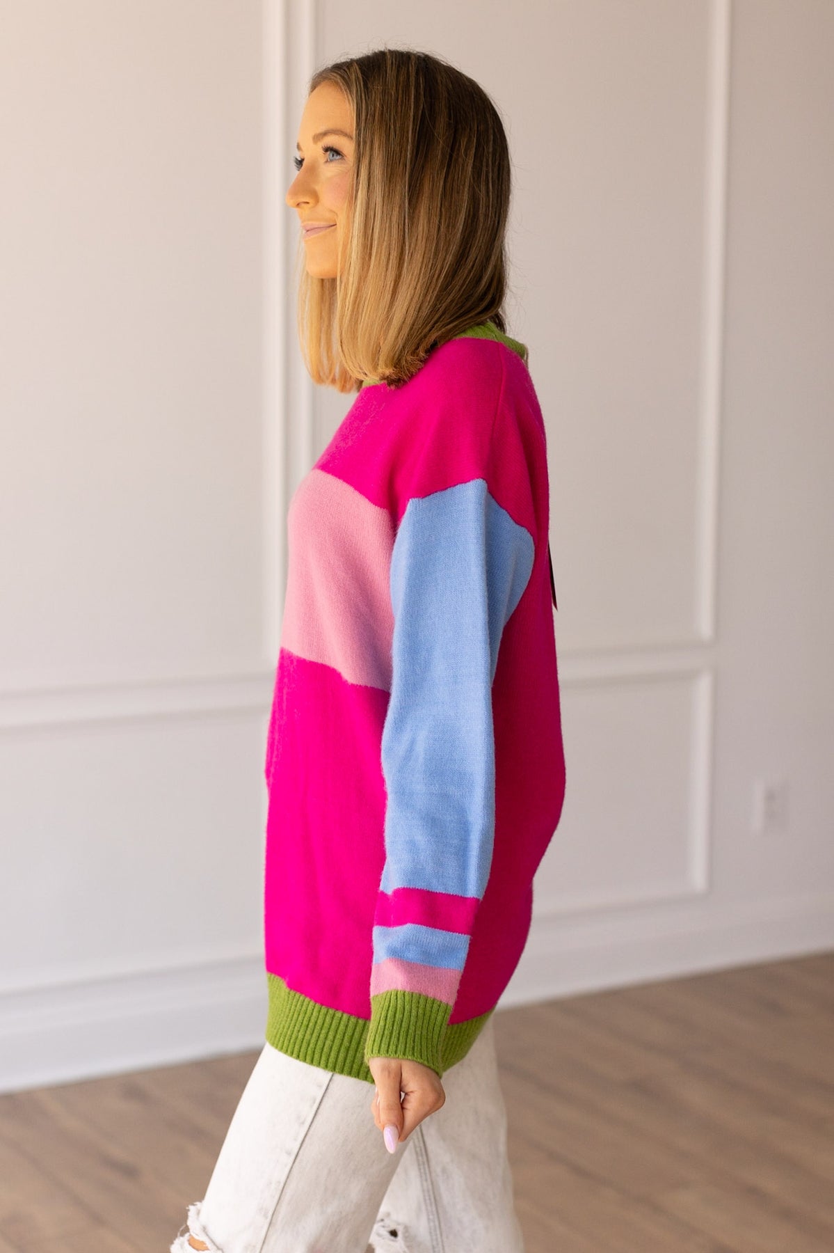FINAL SALE - The Boldly Striped Oversized Sweater
