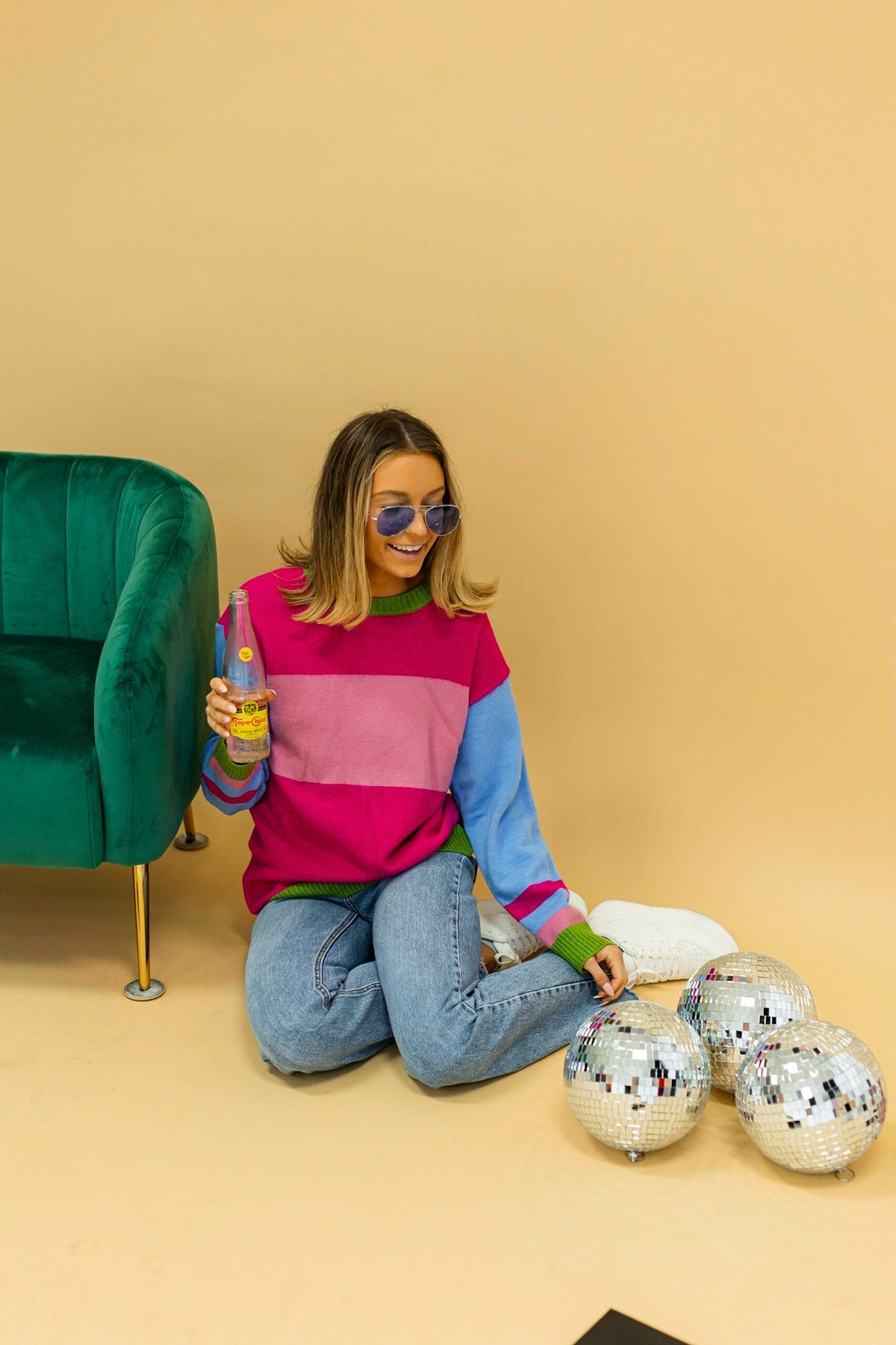 FINAL SALE - The Boldly Striped Oversized Sweater