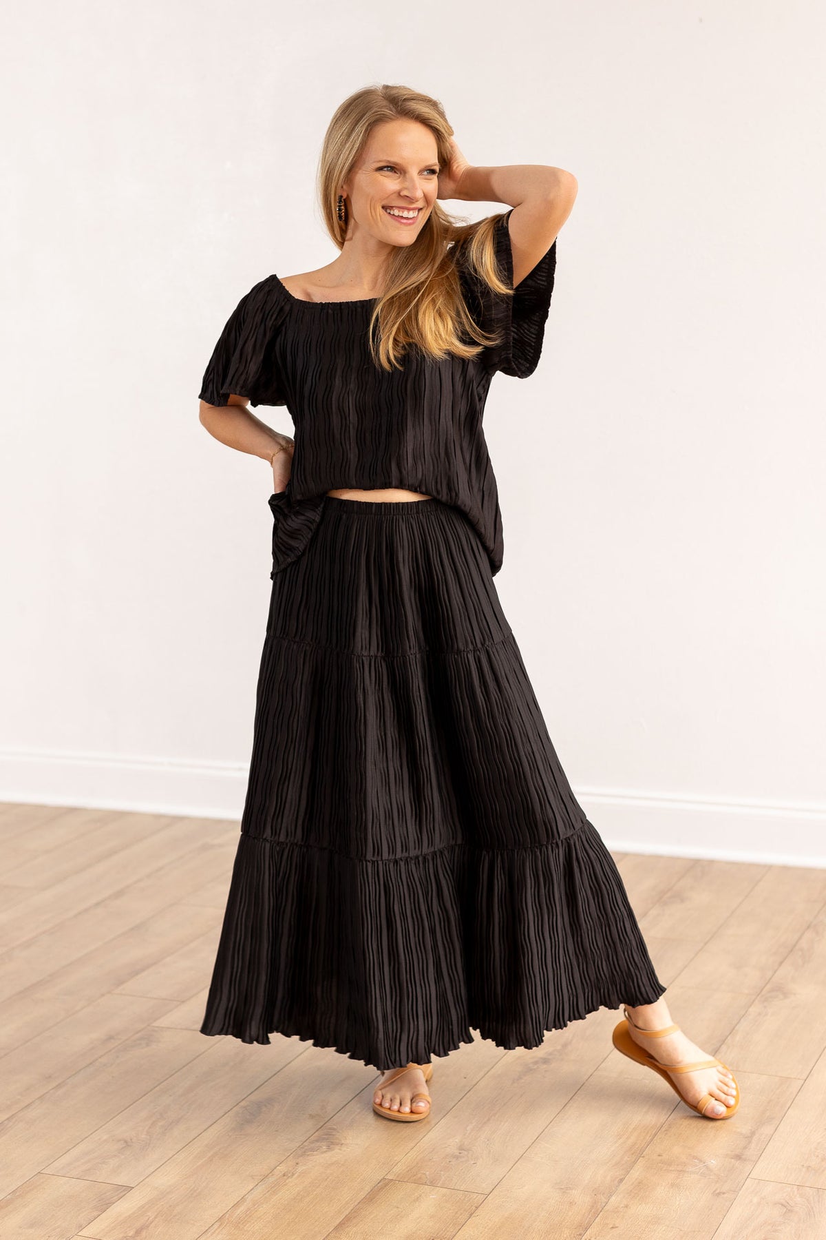 FINAL SALE - The Josephine Top - Black