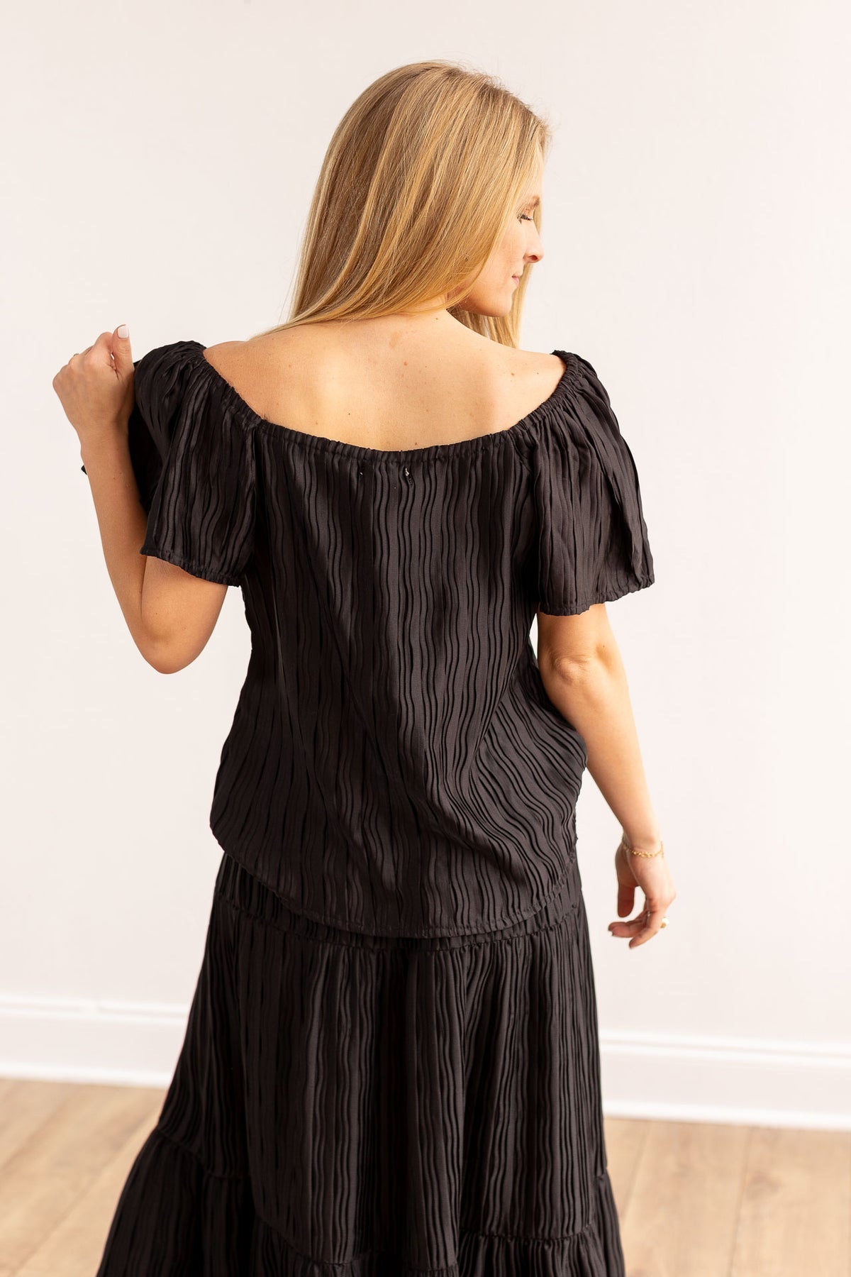 FINAL SALE - The Josephine Top - Black