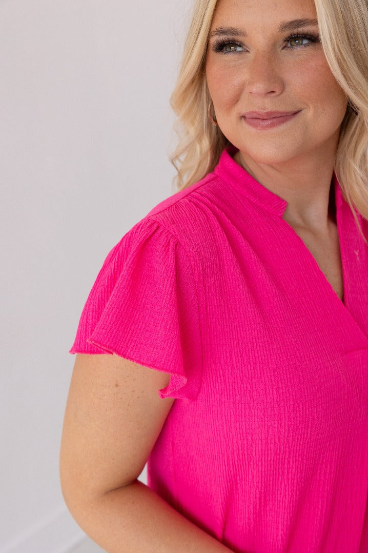 FINAL SALE - The Nicole Dress - Hot Pink