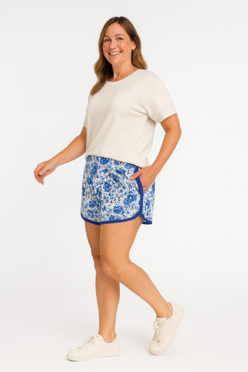 The Go-Getter Shorts - Blue Floral