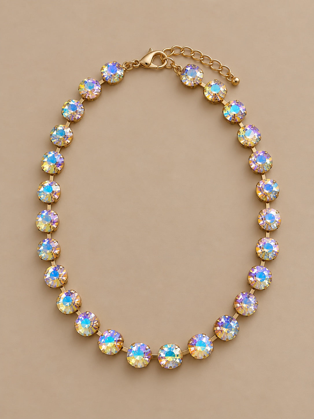 The Allie Round Stone Necklace - AB