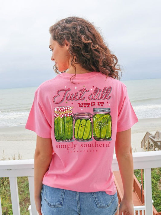 FINAL SALE - Simply Southern - Just Dill With It SS Tee - 2024
