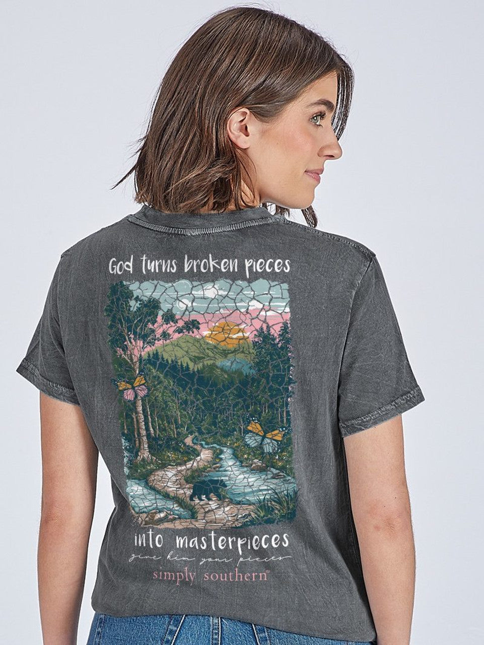 Simply Southern - Broken Pieces Into Masterpieces SS Tee - 2025