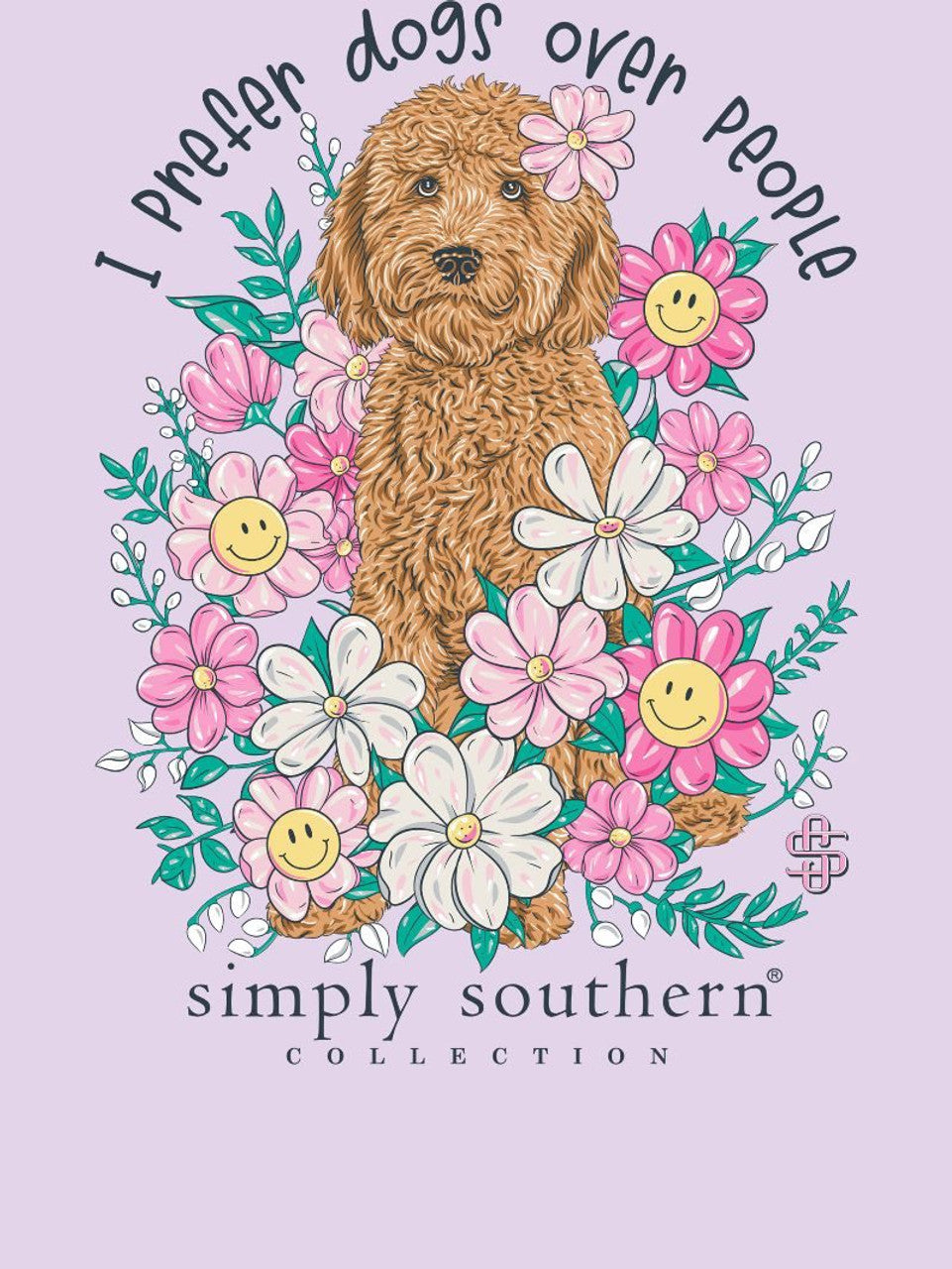 FINAL SALE - Simply Southern - I Prefer Dogs Over People SS Tee - 2024