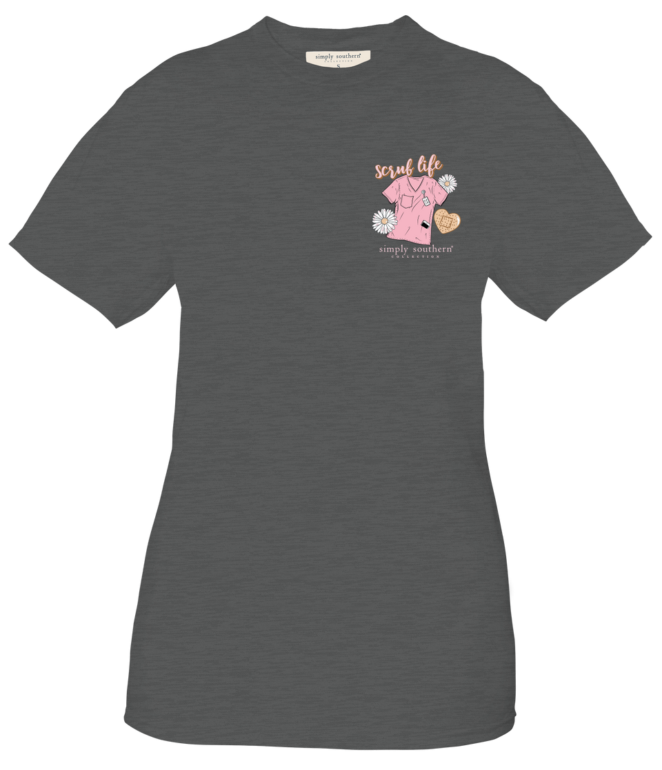FINAL SALE - Simply Southern - Scrub Life SS Tee - 2024