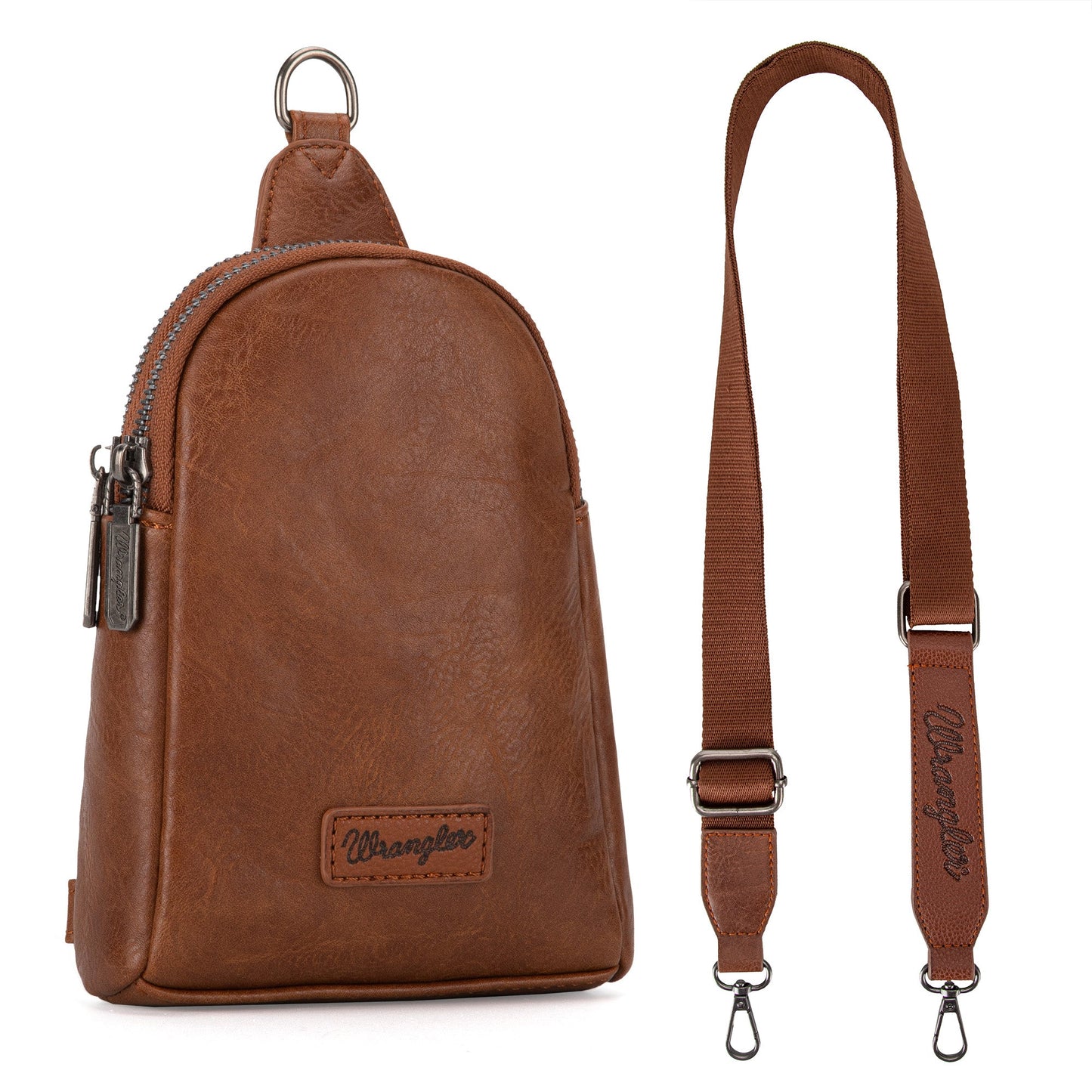 Montana West - Wrangler Sling Bag/Crossbody/Chest Bag - Light Brown