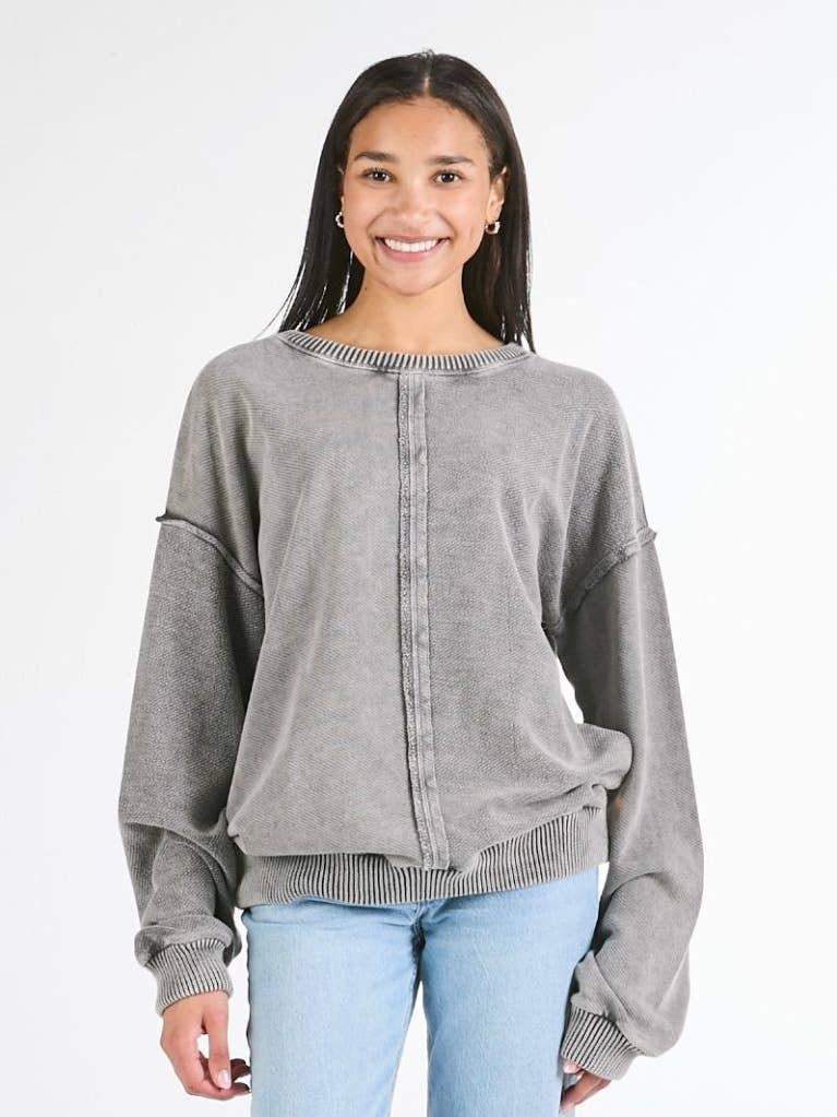 Simply Southern - Leona Pullover - Lead - 2025