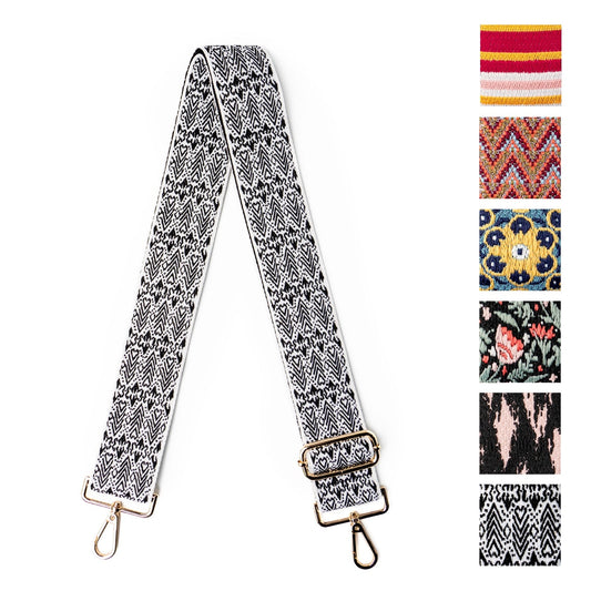 Kedzie Interchangeable Crossbody Guitar Straps - Asst. Rosewood Collection