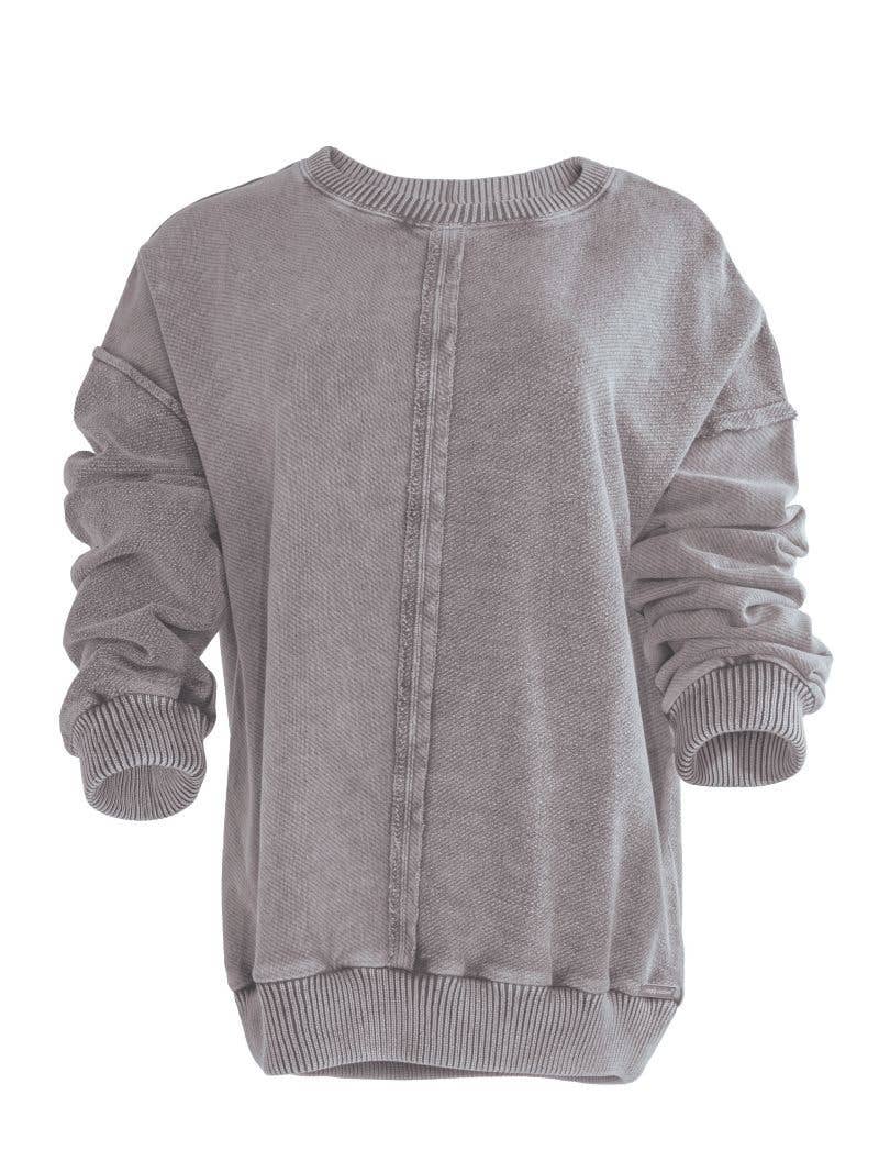 Simply Southern - Leona Pullover - Lead - 2025