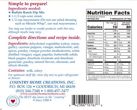 Country Home Creations - Buffalo Ranch Dip Mix