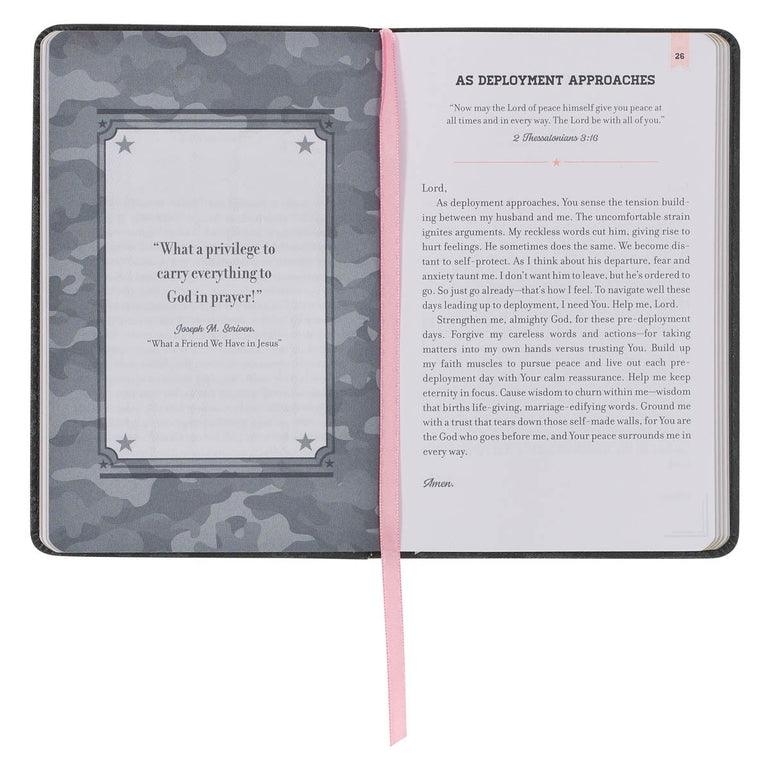 101 Prayers for Military Wives Faux Leather Gift Book