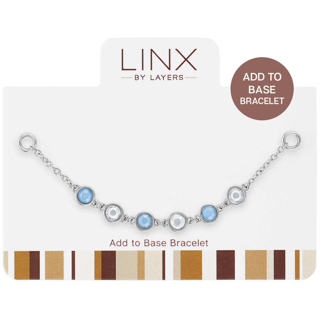LINX - Add On - Silver Multi Cz & Air Blue Opal